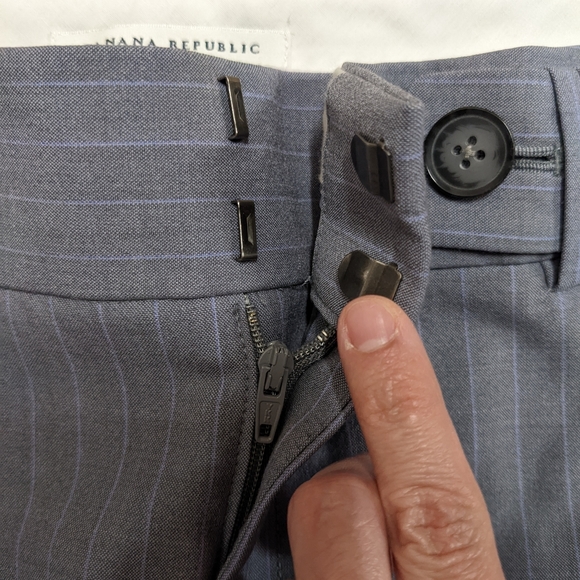 Banana Republic Jackson fit Gray Wool Blend Trouser Pants - Picture 8 of 11